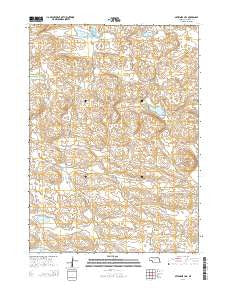 Sevenmile Hill Nebraska Current topographic map, 1:24000 scale, 7.5 X 7.5 Minute, Year 2014