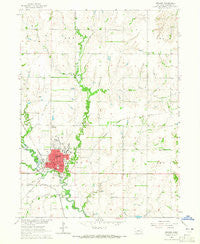 Seward Nebraska Historical topographic map, 1:24000 scale, 7.5 X 7.5 Minute, Year 1964