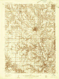 Seward Nebraska Historical topographic map, 1:48000 scale, 15 X 15 Minute, Year 1934