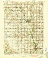 Seward Nebraska Historical topographic map, 1:62500 scale, 15 X 15 Minute, Year 1939