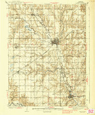 Seward Nebraska Historical topographic map, 1:62500 scale, 15 X 15 Minute, Year 1939