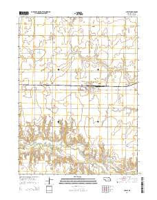 Shelby Nebraska Current topographic map, 1:24000 scale, 7.5 X 7.5 Minute, Year 2014