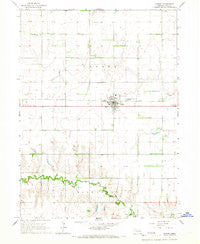 Shelby Nebraska Historical topographic map, 1:24000 scale, 7.5 X 7.5 Minute, Year 1965