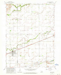 Shelton Nebraska Historical topographic map, 1:24000 scale, 7.5 X 7.5 Minute, Year 1962