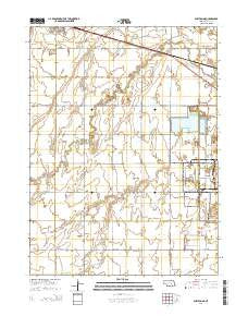 Shelton NE Nebraska Current topographic map, 1:24000 scale, 7.5 X 7.5 Minute, Year 2014