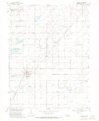 Shickley Nebraska Historical topographic map, 1:24000 scale, 7.5 X 7.5 Minute, Year 1969