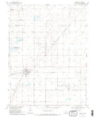 Shickley Nebraska Historical topographic map, 1:24000 scale, 7.5 X 7.5 Minute, Year 1969