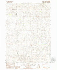 Shimmins Lake NE Nebraska Historical topographic map, 1:24000 scale, 7.5 X 7.5 Minute, Year 1985