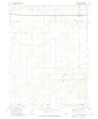 Sidney SE Nebraska Historical topographic map, 1:24000 scale, 7.5 X 7.5 Minute, Year 1972
