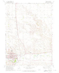 Sidney Nebraska Historical topographic map, 1:24000 scale, 7.5 X 7.5 Minute, Year 1972