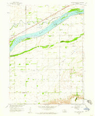 Silver Creek SE Nebraska Historical topographic map, 1:24000 scale, 7.5 X 7.5 Minute, Year 1958