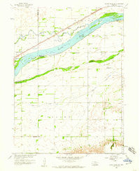 Silver Creek SE Nebraska Historical topographic map, 1:24000 scale, 7.5 X 7.5 Minute, Year 1958