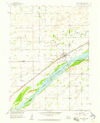 Silver Creek Nebraska Historical topographic map, 1:24000 scale, 7.5 X 7.5 Minute, Year 1958