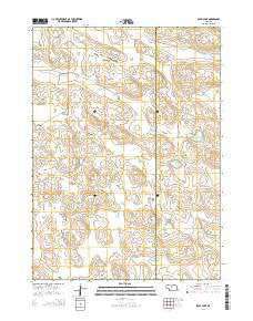 Skull Lake Nebraska Current topographic map, 1:24000 scale, 7.5 X 7.5 Minute, Year 2014