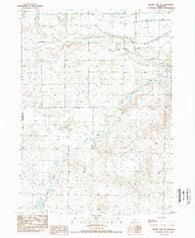 Skunk Lake NW Nebraska Historical topographic map, 1:24000 scale, 7.5 X 7.5 Minute, Year 1989
