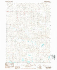 Skunk Lake Nebraska Historical topographic map, 1:24000 scale, 7.5 X 7.5 Minute, Year 1989