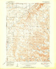 Skunk Lake Nebraska Historical topographic map, 1:62500 scale, 15 X 15 Minute, Year 1950