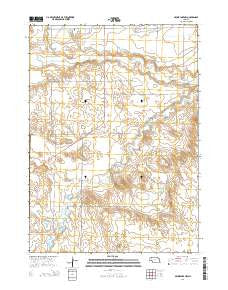 Skunk Lake NW Nebraska Current topographic map, 1:24000 scale, 7.5 X 7.5 Minute, Year 2014