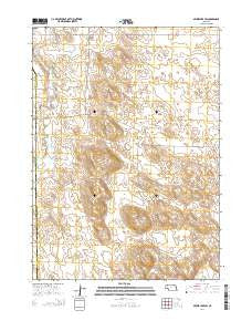 Skunk Lake SW Nebraska Current topographic map, 1:24000 scale, 7.5 X 7.5 Minute, Year 2014