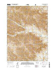 Smiley Canyon Nebraska Current topographic map, 1:24000 scale, 7.5 X 7.5 Minute, Year 2014