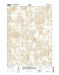 Snyder Lake Nebraska Current topographic map, 1:24000 scale, 7.5 X 7.5 Minute, Year 2014