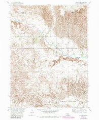 Spalding NW Nebraska Historical topographic map, 1:24000 scale, 7.5 X 7.5 Minute, Year 1954