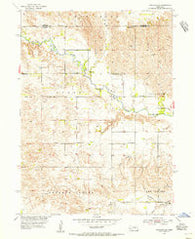 Spalding NW Nebraska Historical topographic map, 1:24000 scale, 7.5 X 7.5 Minute, Year 1954