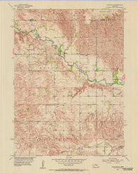 Spalding NW Nebraska Historical topographic map, 1:24000 scale, 7.5 X 7.5 Minute, Year 1954
