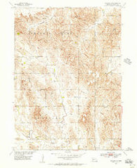 Spalding SW Nebraska Historical topographic map, 1:24000 scale, 7.5 X 7.5 Minute, Year 1954