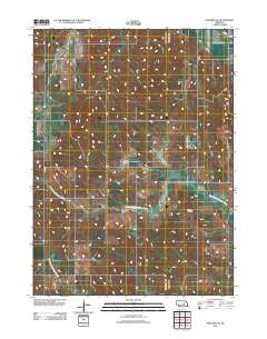 Spalding SE Nebraska Historical topographic map, 1:24000 scale, 7.5 X 7.5 Minute, Year 2011