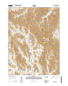Spalding SW Nebraska Current topographic map, 1:24000 scale, 7.5 X 7.5 Minute, Year 2014