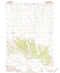 Sparks Nebraska Historical topographic map, 1:24000 scale, 7.5 X 7.5 Minute, Year 1983