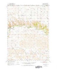 Sparks Nebraska Historical topographic map, 1:62500 scale, 15 X 15 Minute, Year 1950