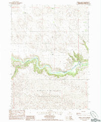 Spring Canyon Nebraska Historical topographic map, 1:24000 scale, 7.5 X 7.5 Minute, Year 1985