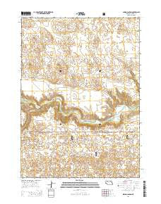 Spring Canyon Nebraska Current topographic map, 1:24000 scale, 7.5 X 7.5 Minute, Year 2014