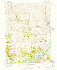 Springfield Nebraska Historical topographic map, 1:24000 scale, 7.5 X 7.5 Minute, Year 1956
