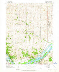 Springfield Nebraska Historical topographic map, 1:24000 scale, 7.5 X 7.5 Minute, Year 1956