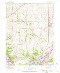 Springfield Nebraska Historical topographic map, 1:24000 scale, 7.5 X 7.5 Minute, Year 1956