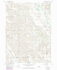 St. Edward SW Nebraska Historical topographic map, 1:24000 scale, 7.5 X 7.5 Minute, Year 1958