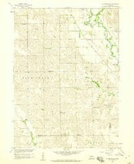 St. Edward SW Nebraska Historical topographic map, 1:24000 scale, 7.5 X 7.5 Minute, Year 1958