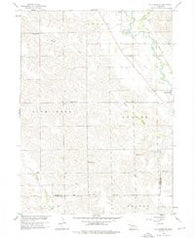St. Edward SW Nebraska Historical topographic map, 1:24000 scale, 7.5 X 7.5 Minute, Year 1958