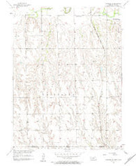 Stamford SE Nebraska Historical topographic map, 1:24000 scale, 7.5 X 7.5 Minute, Year 1957