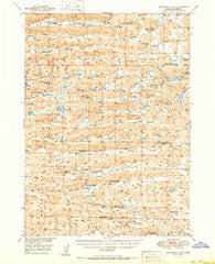 Steverson Lake Nebraska Historical topographic map, 1:62500 scale, 15 X 15 Minute, Year 1951
