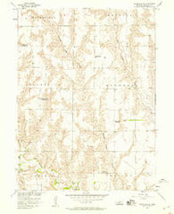 Stockville SE Nebraska Historical topographic map, 1:24000 scale, 7.5 X 7.5 Minute, Year 1956