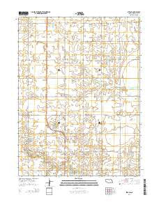 Strang Nebraska Current topographic map, 1:24000 scale, 7.5 X 7.5 Minute, Year 2014