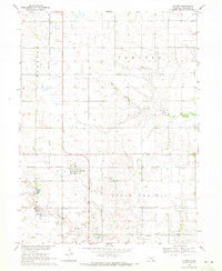 Strang Nebraska Historical topographic map, 1:24000 scale, 7.5 X 7.5 Minute, Year 1969