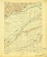 Stromsburg Nebraska Historical topographic map, 1:125000 scale, 30 X 30 Minute, Year 1896