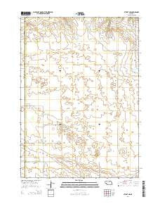 Stuart NW Nebraska Current topographic map, 1:24000 scale, 7.5 X 7.5 Minute, Year 2014