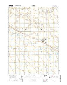 Stuart SE Nebraska Current topographic map, 1:24000 scale, 7.5 X 7.5 Minute, Year 2014