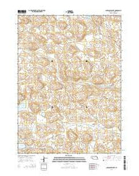 Sunflower Lake Nebraska Current topographic map, 1:24000 scale, 7.5 X 7.5 Minute, Year 2014